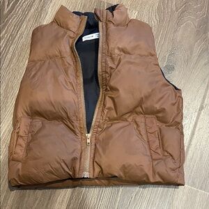 SHEIN Chestnut Puffer Vest